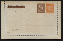 DR PK22/E2-01 Privat-Kartenbrief  MARINE  1922  Kat. 12,00 € - Andere & Zonder Classificatie
