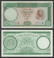 Egypt - 1964 - ( 5 Pounds - Pick-39 - Sign #12 - ZENDO ) - A/U-UNC - Egipto