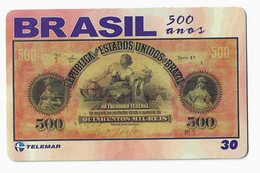 BRESIL TELECARTE BILLET DE BANQUE 1897 - Stamps & Coins