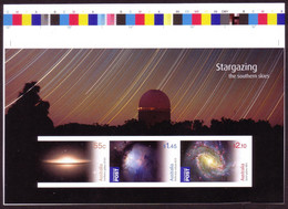 Australia 2009 Stargazing IMPERF Proof Sheet - Astronomy - Space - MNH - Rare - Oceania