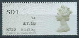 GROSBRITANNIEN GRANDE BRETAGNE GB 2015 POST&GO MACHIN EURO USED SG SD1 (Y4) - Post & Go (distributori)