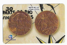 BRESIL TELECARTE MONNAIE MEM DE SA - Briefmarken & Münzen