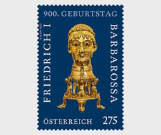 Austria 2022 The 900th Birthday Of Frederick I Barbarossa - The Staufer Emperor Stamp 1v MNH - Neufs