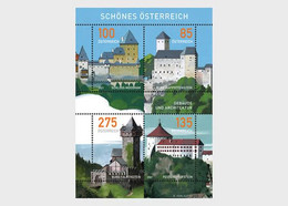 Austria 2021 Landscape - Castles Of Austria Stamp MS/Block MNH - Ongebruikt