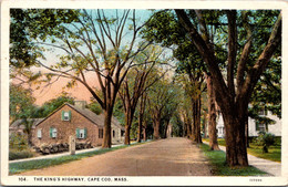 Massachusetts Cape Cod The King's Highway At Yarmouthport Curteich - Cape Cod