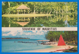 Ile Maurice, Mauritius, Pamplemousses Garden, Le Chaland Beach, Stamped Blue Marlin Timbres - Maurice