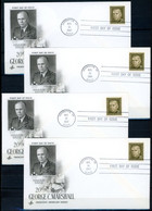 Z3a-3 Ensemble De 4 FDC 1er Jour Etats Unis De George C. Marshall  A Saisir !!! - Neufs