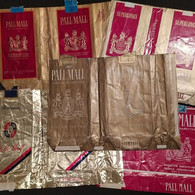 Lote 5 Marquillas De Cigarrillos Pall Mall - Origen: USA - Todas Distintas - Sin Repetidas - Contenitori Di Tabacco (vuoti)