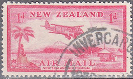 NEW ZEALAND  SCOTT NO C6  USED  YEAR  1941 - Corréo Aéreo