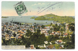 Cpa Saint Lucie, St Lucia, Northen View Castries , Très Belle Carte, Beau Timbre, Voyagée 1er Mars 1916, Dos écrit - St. Lucia