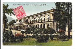 Cpa TRINIDAD Colonial Hospital Port Of Spain, Trinidad B.W.I, Très Belle Carte Beau Timbre Voyagée 17 Mai1916, Dos écrit - Trinidad