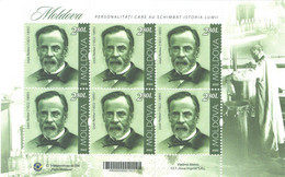 2022 , Moldova ,Personalities Who Changed The World History,  Louis Pasteur (1822-1895), French Inventor, Sheetlet, MNH - Louis Pasteur