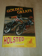 Speedway Holsted , Golden Greats , Programmheft / Programm / Rennprogramm , Program !!! - Motos