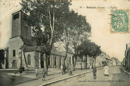 Bohain * Rue Et Place De L'église Du Village - Autres & Non Classés