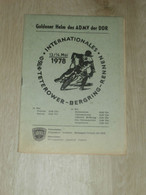 Bergring Teterow 1978 , Bergringrennen , Programmheft / Programm / Rennprogramm , Program !!! - Motos