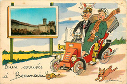 Beaucaire * Souvenir Et Bien Arrivés Dans La Commune - Beaucaire