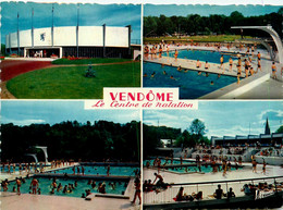 Vendome * Le Centre De Natation * Piscine * Cp 4 Vues * Baigneurs - Vendome