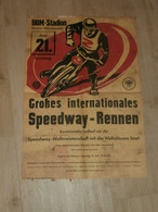 Speedway WM Finale München 21.06.1959 , Plakat / Poster , Bahnsport Nachlass !!! - Motos