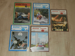 5x Motor Revue 1987 -90 - Motorsport , JAWA , MZ , Simson , Skoda , Tatra , Nachlass !!! - Motos