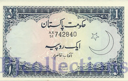 PAKISTAN 1 RUPEE 1964 PICK 9A UNC W/PINHOLES - Pakistan