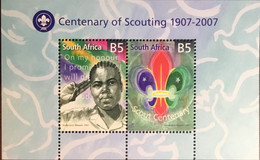 South Africa 2007 Scouting Centenary Scouts Minisheet MNH - Ongebruikt