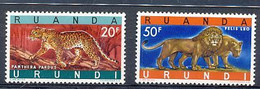TIMBRE  ZEGEL STAMP RUANDA URUNDI  LES FAUVES 216A 216B  XX - Unused Stamps