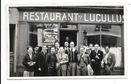 Cpa75 Paris Restaurant LUCULLUS,   Belle Carte, Belle Animation, Dos Vierge Voir Description - Restaurantes