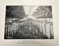 Planche Usine Industrie Chantiers De L'atlantique à Saint Nazaire Sur Loire - Maschinen