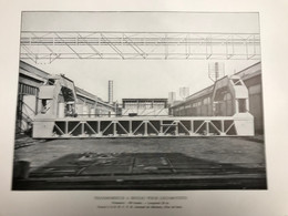 Planche Usine Industrie Chemin De Fer Locomotive SNCFB Arsenal De Malines - Maschinen