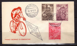 Saint-Marin - 1965 -  FDC Tour D'Italie - Brieven En Documenten