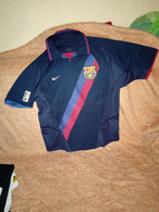 BARCELONA OFFICIAL SHIRT, SOCCER,KLUIVERT PERIOD,2002/2004 - Otros & Sin Clasificación