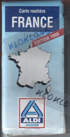 CARTE ROUTIERE FRANCE 1/1000000 ALDI MARCHE 1999  Broché - Déplié 12 Plis : Nord Et Sud + LYON BORDEAUX MARSEILLE ... - Cartes Routières