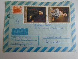 D191630  Hungary    Airmail Cover To Canada 1967     Montreal STAMP  Franz  LISZT Composer - Briefe U. Dokumente