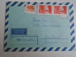 D191631  Hungary    Airmail Cover To Canada 1967     Montreal - Cartas & Documentos