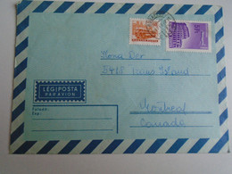 D191632  Hungary    Airmail Cover To Canada 1969   Montreal - Briefe U. Dokumente