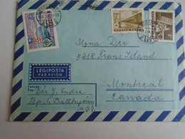 D191633  Hungary    Airmail Cover To Canada 1969   Montreal - Cartas & Documentos