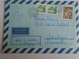 D191637 Hungary    Airmail Cover To Canada 1969   Montreal - Covers & Documents