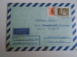 D191638 Hungary    Airmail Cover To Canada 1969   Montreal - Lettres & Documents