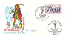 Germany FDC 1978 Der Rattenfänger (G91-77) - FDC: Covers