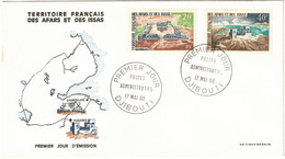 Territoire Français - Afars Et Des Issas - Djibouti - FDC - Postes Administratifs - 17 Mai 1968 - Lettres & Documents