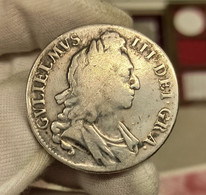 Inglaterra 1 Corona Guillermo III 1696 Km 494 Plata - Autres & Non Classés