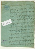 VP21.094 - 1907 - Papier Du Greffe Du Tribunal Civil D'ANGERS Et Concernant La Famille GOUIN - Manuscrits