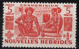 Nouvelles HEBRIDES Timbre-poste  N°154* Neuf Charnière TB Cote 36€00 - Unused Stamps