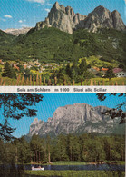 CARTOLINA  SIUSI ALLO SCILLAR M.1000,BOLZANO,TRENTINO ALTO ADIGE,ED IL LAGHETTO DI FIE M.1100-DOLOMITI-VIAGGIATA 1978 - Bolzano (Bozen)