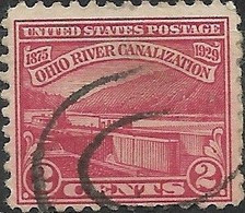 USA 1929 Completion Of Ohio River Canalisation - 2c - Ohio River Lock No. 5, Monongahela River FU - Gebraucht