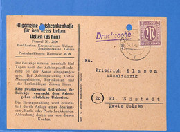 Allemagne Zone Bizone 1946 Carte Postale De Uelzen (G11226) - Covers & Documents