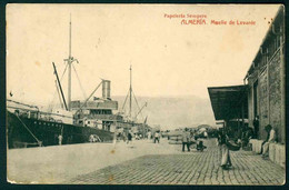 CLG135 - PAPELERIA SEMPERE - ALMERIA - MUELLE DE LEVANTE - 1910 CIRCA NAVE BOAT SHIP PUERTO BARCO - Almería