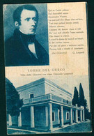 CLG137 - TORRE DEL GRECO - VILLA DELLE GINESTRE OVE VISSE GIACOMO LEOPARDI 1930 CIRCA - Torre Del Greco