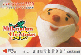 Carte Prépayée JAPON - PERE NOEL - CHRISTMAS Santa Claus JAPAN Prepaid Bus Card - WEIHNACHTEN Karte - FR 197 - Noel