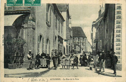 Auxonne * La Rue De La Paix * Villageois - Auxonne